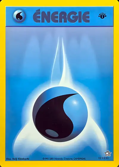 Image de la carte Pokemon Énergie Eau (Édition 1) 111/111
