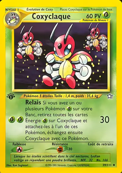 Image de la carte Pokemon Coxyclaque (Édition 1) 39/111