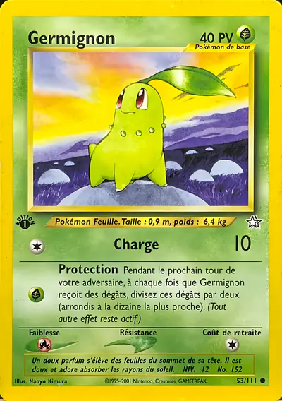 Image de la carte Pokemon Germignon (Édition 1) 53/111