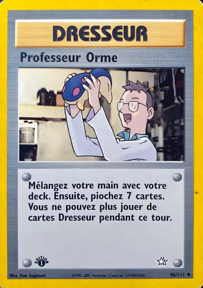 Image de la carte Pokemon Professeur Orme (Édition 1) 96/111
