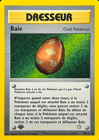 Image de la carte Pokemon Baie (Édition 1) 99/111