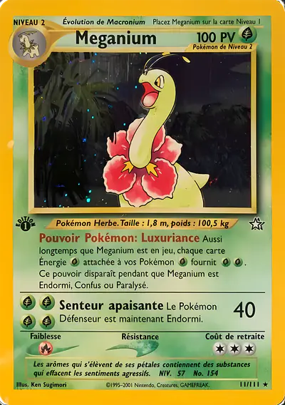 Image de la carte Pokemon Meganium 11/111