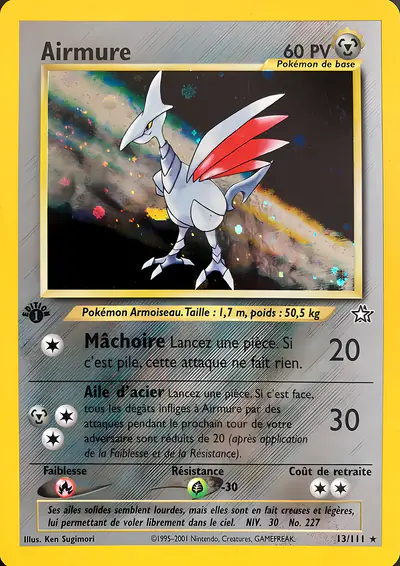Image de la carte Pokemon Airmure 13/111