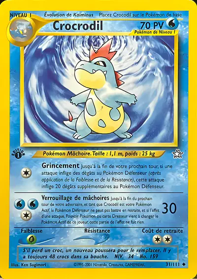 Image de la carte Pokemon Crocrodil 31/111