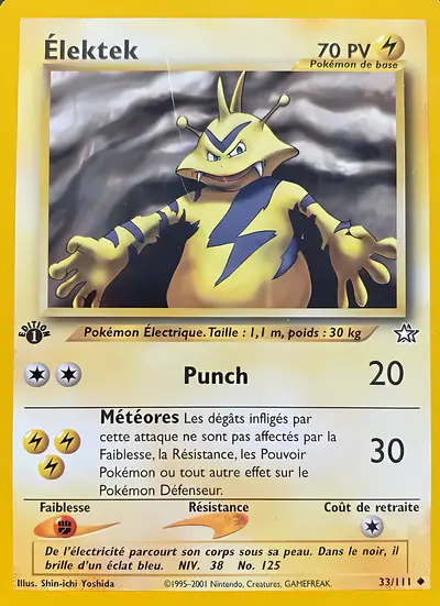 Image de la carte Pokemon Élektek 33/111