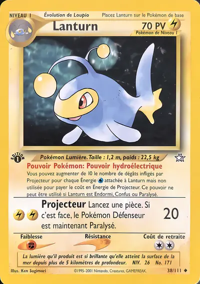 Image de la carte Pokemon Lanturn 38/111