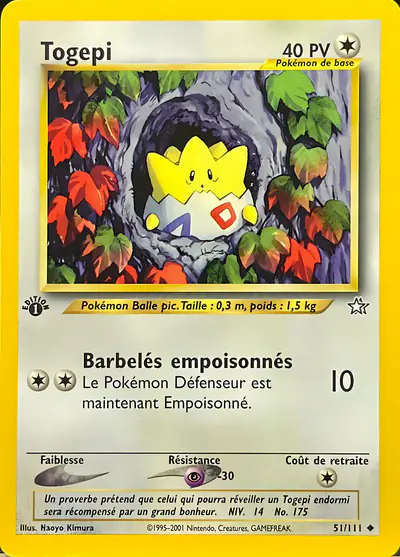 Image de la carte Pokemon Togepi 51/111