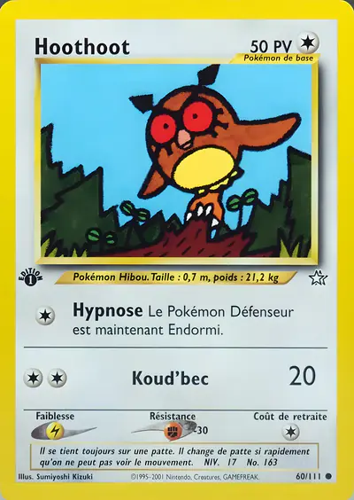 Image de la carte Pokemon Hoothoot 60/111
