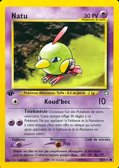 Image de la carte Pokemon Natu 67/111