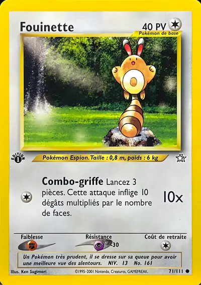 Image de la carte Pokemon Fouinette 71/111
