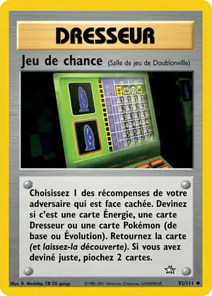 Jeu de chance 92/111