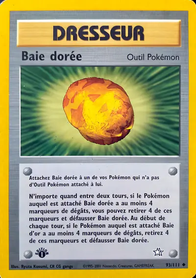 Image de la carte Pokemon Baie dorée 93/111