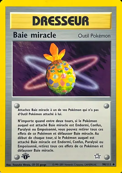 Image de la carte Pokemon Baie miracle 94/111