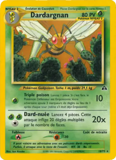 Image de la carte Pokemon Dardargnan (Édition 1) 18/75