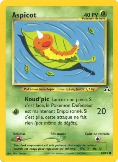 Image de la carte Pokemon Aspicot 70/75