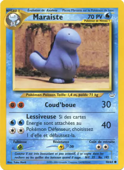 Image de la carte Pokemon Maraiste (Édition 1) 48/64
