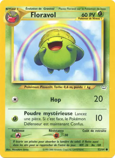 Image de la carte Pokemon Floravol (Édition 1) 52/64
