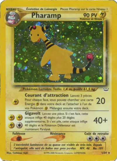 Image de la carte Pokemon Pharamp 1/64