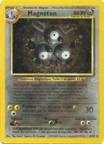 Image de la carte Pokemon Magnéton 10/64