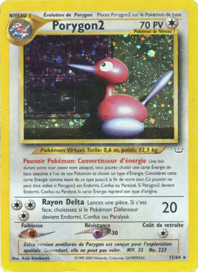 Image de la carte Pokemon Porygon2 12/64