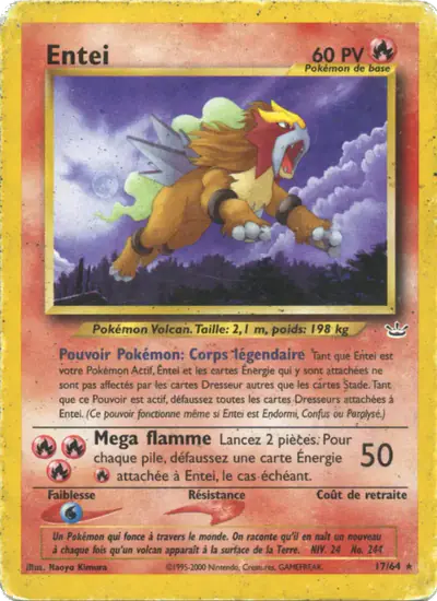 Image de la carte Pokemon Entei 17/64