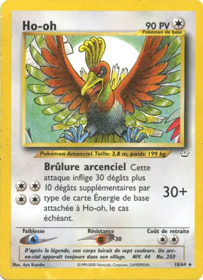 Image de la carte Pokemon Ho-Oh 18/64