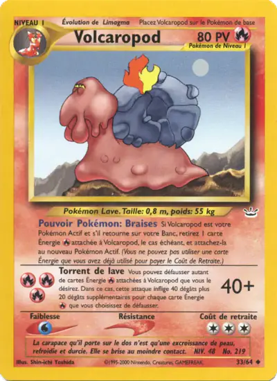 Image de la carte Pokemon Volcaropod 33/64