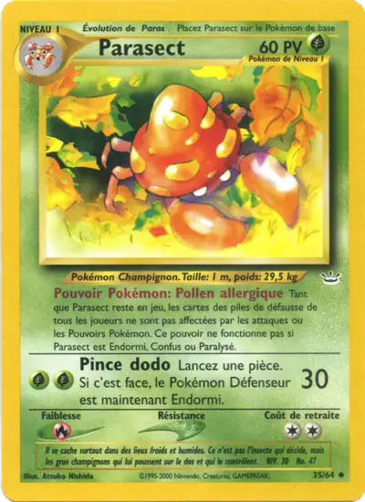 Image de la carte Pokemon Parasect 35/64