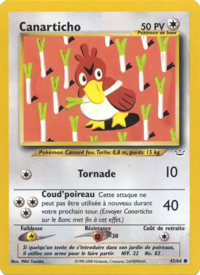 Image de la carte Pokemon Canarticho 43/64
