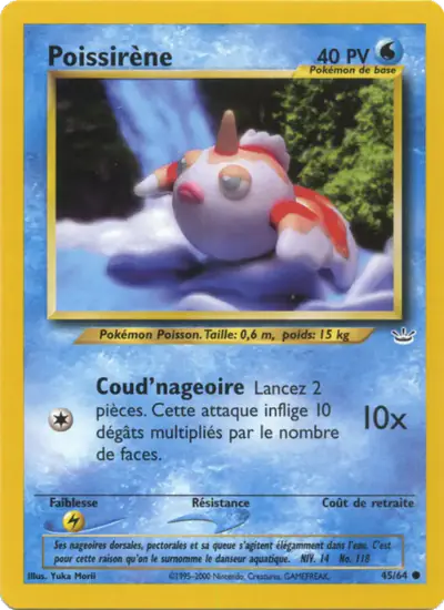 Image de la carte Pokemon Poissirène 45/64