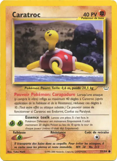 Image de la carte Pokemon Caratroc 51/64