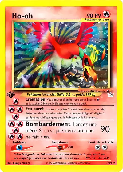 Image de la carte Pokemon Ho-Oh 7/64