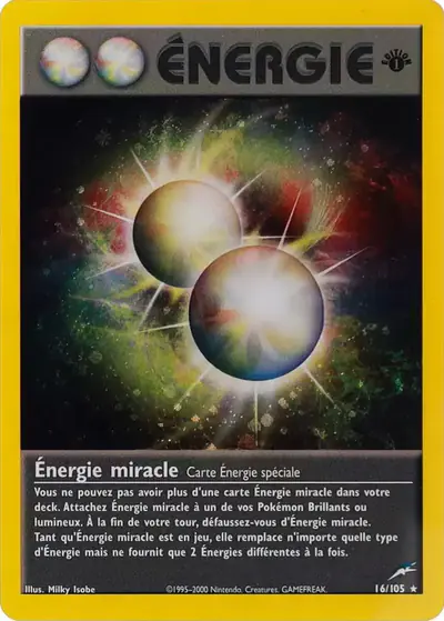 Image de la carte Pokemon Énergie miracle (Édition 1) 16/105