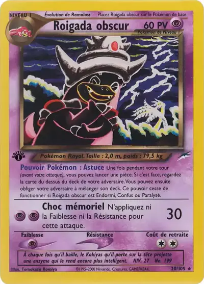 Image de la carte Pokemon Roigada Obscur (Édition 1) 20/105