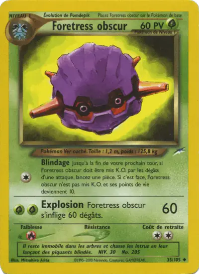 Image de la carte Pokemon Foretress Obscur (Édition 1) 35/105