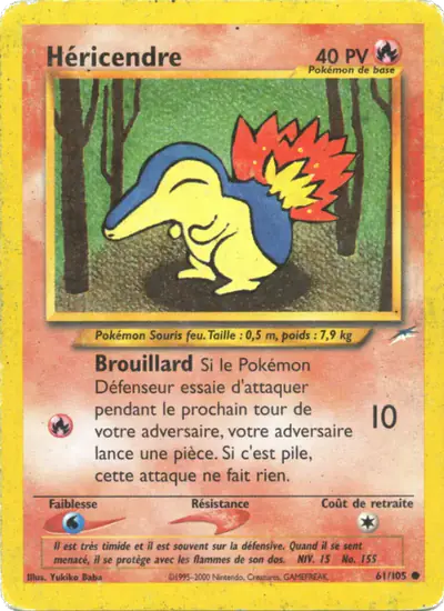 Image de la carte Pokemon Héricendre (Édition 1) 61/105