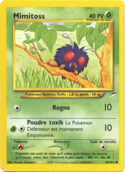 Image de la carte Pokemon Mimitoss (Édition 1) 90/105