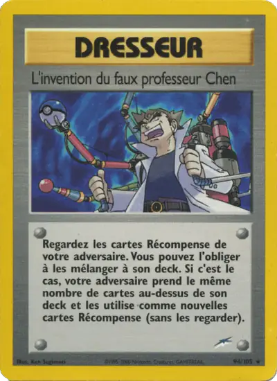Image de la carte Pokemon L'invention du faux professeur Chen (Édition 1) 94/105