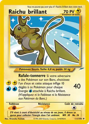 Raichu brillant 111/105