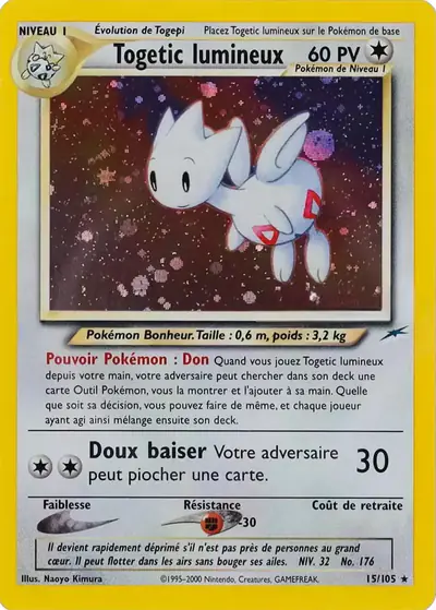 Image de la carte Pokemon Togetic lumineux 15/105