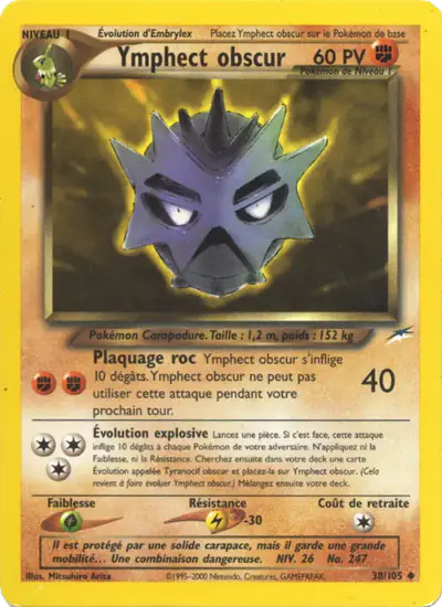 Image de la carte Pokemon Ymphect Obscur 38/105