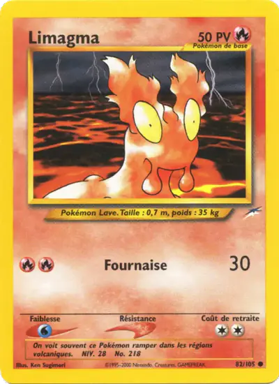 Image de la carte Pokemon Limagma 82/105