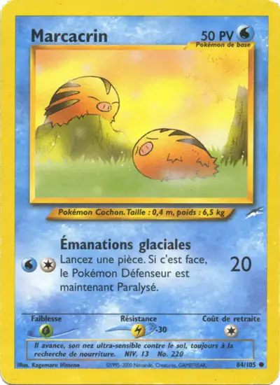Image de la carte Pokemon Marcacrin 84/105