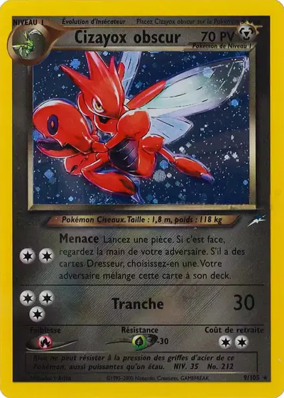 Image de la carte Pokemon Cizayox Obscur 9/105