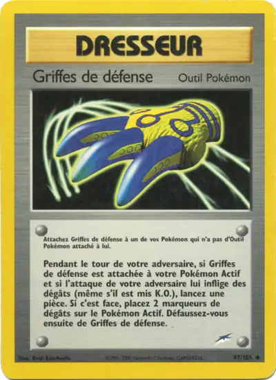 Image de la carte Pokemon Griffes de défense 97/105