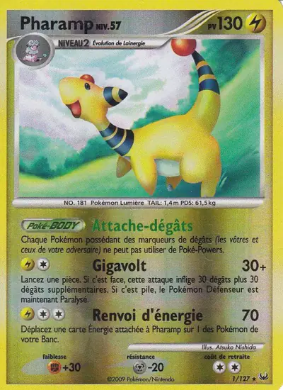 Image de la carte Pokemon Pharamp 1/127