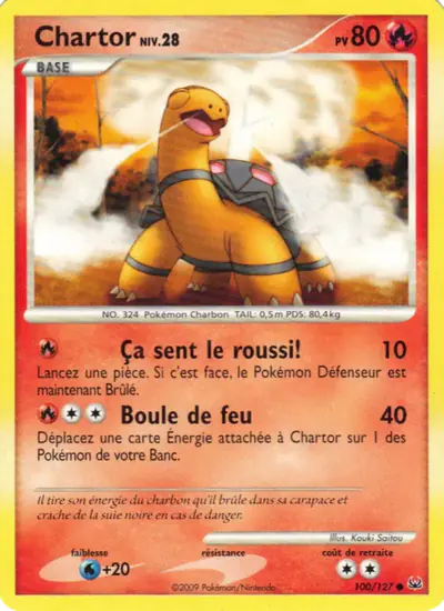 Image de la carte Pokemon Chartor 100/127