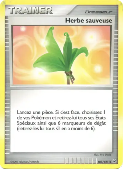 Image de la carte Pokemon Herbe sauveuse 108/127