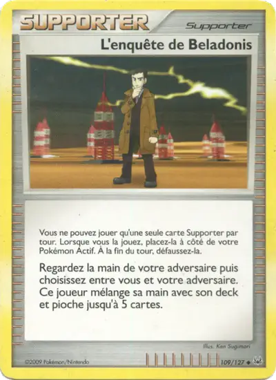 Image de la carte Pokemon L'enquête de Beladonis 109/127