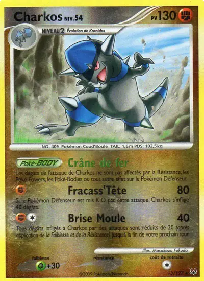Image de la carte Pokemon Charkos 13/127